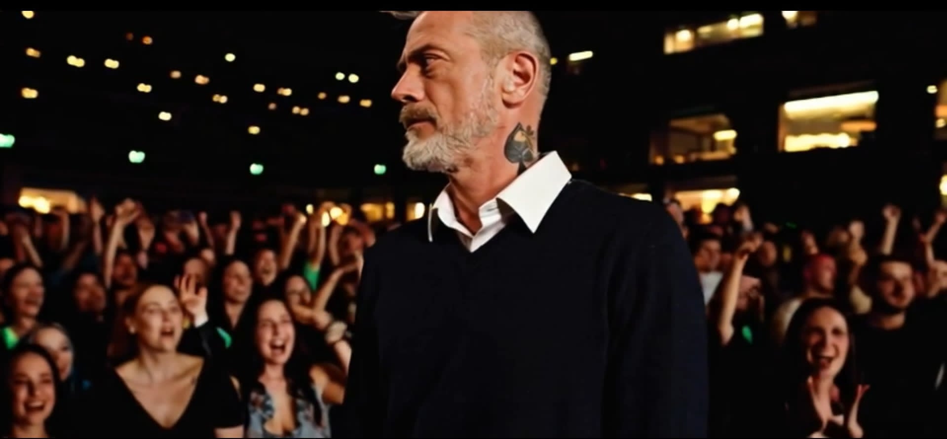 EgoB in front of a live audience