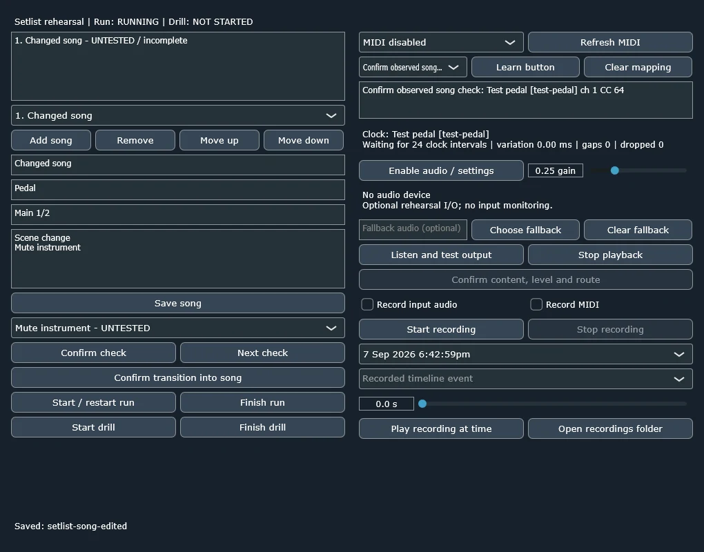 SignalProof interface